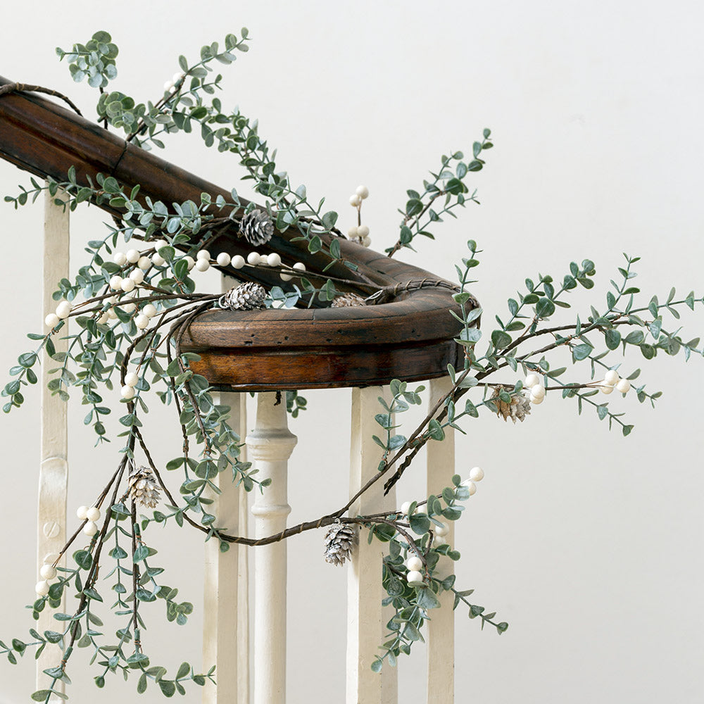 Artificial Christmas Winter Berry Garland - 2 Colours