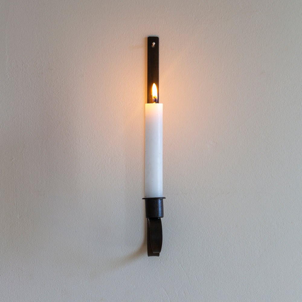 wall candle sconce metal taper candle