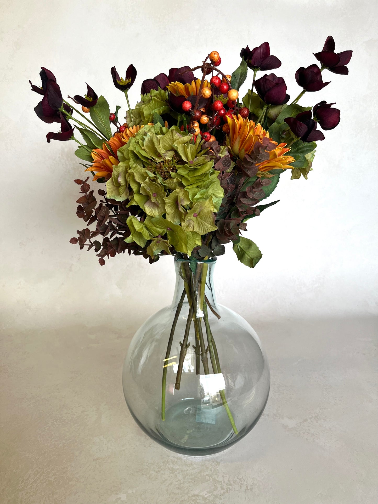 glass stem vase