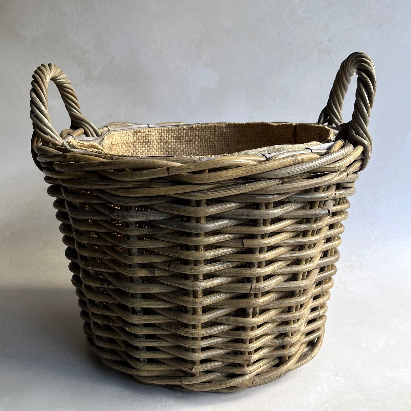 Round Rattan Storage Baskets