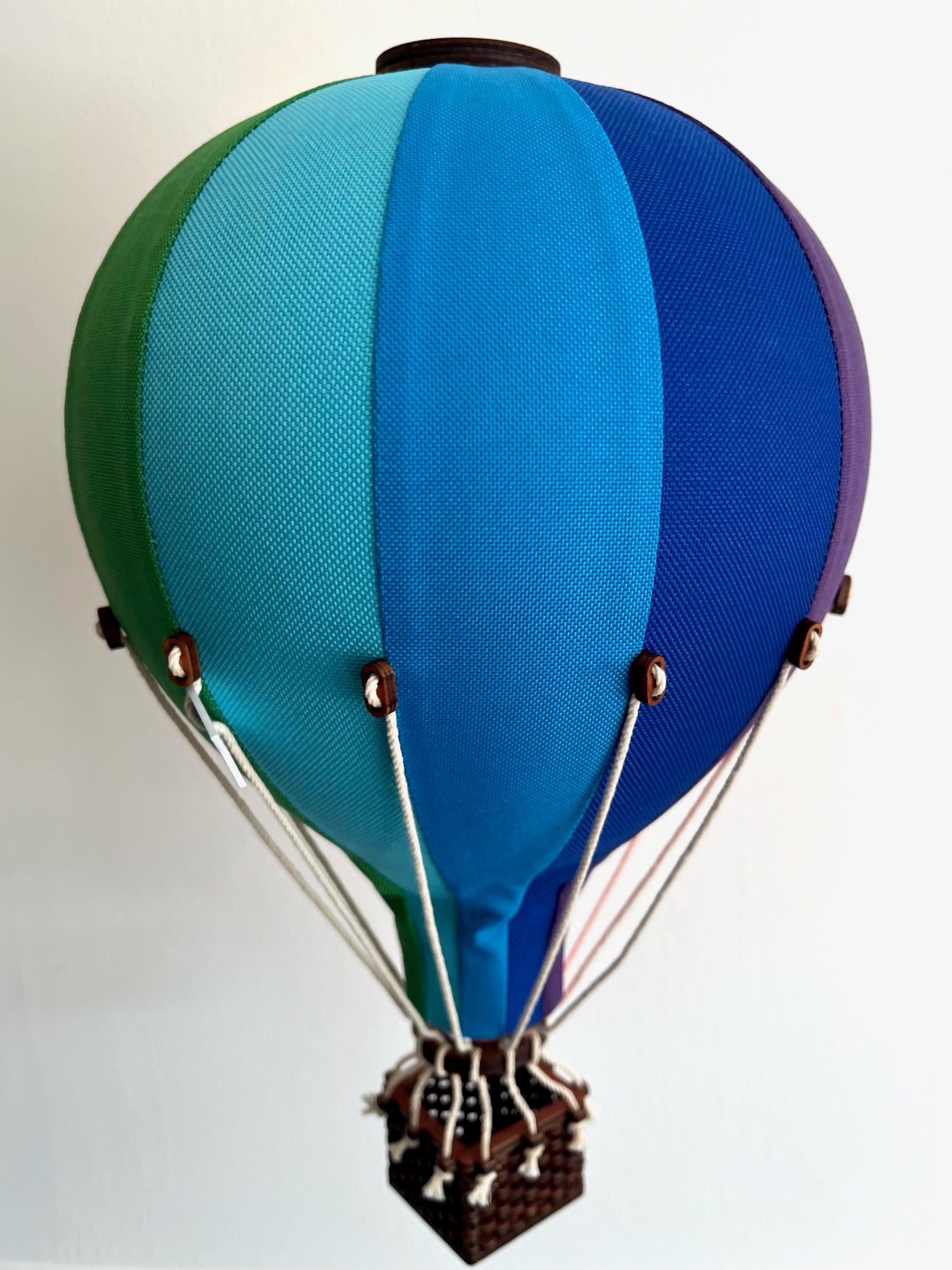 multicoloured hot air balloon