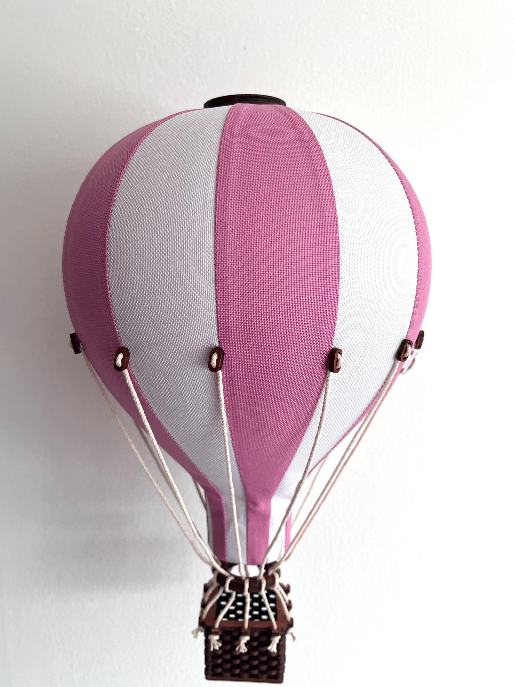 pink hanging hot air balloon decor nursery