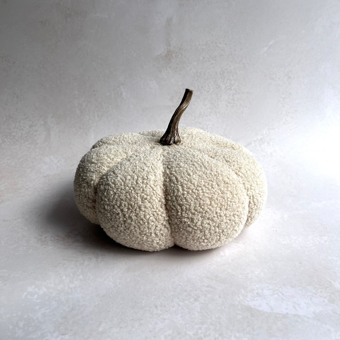 Beige Plush Pumpkin 25cm
