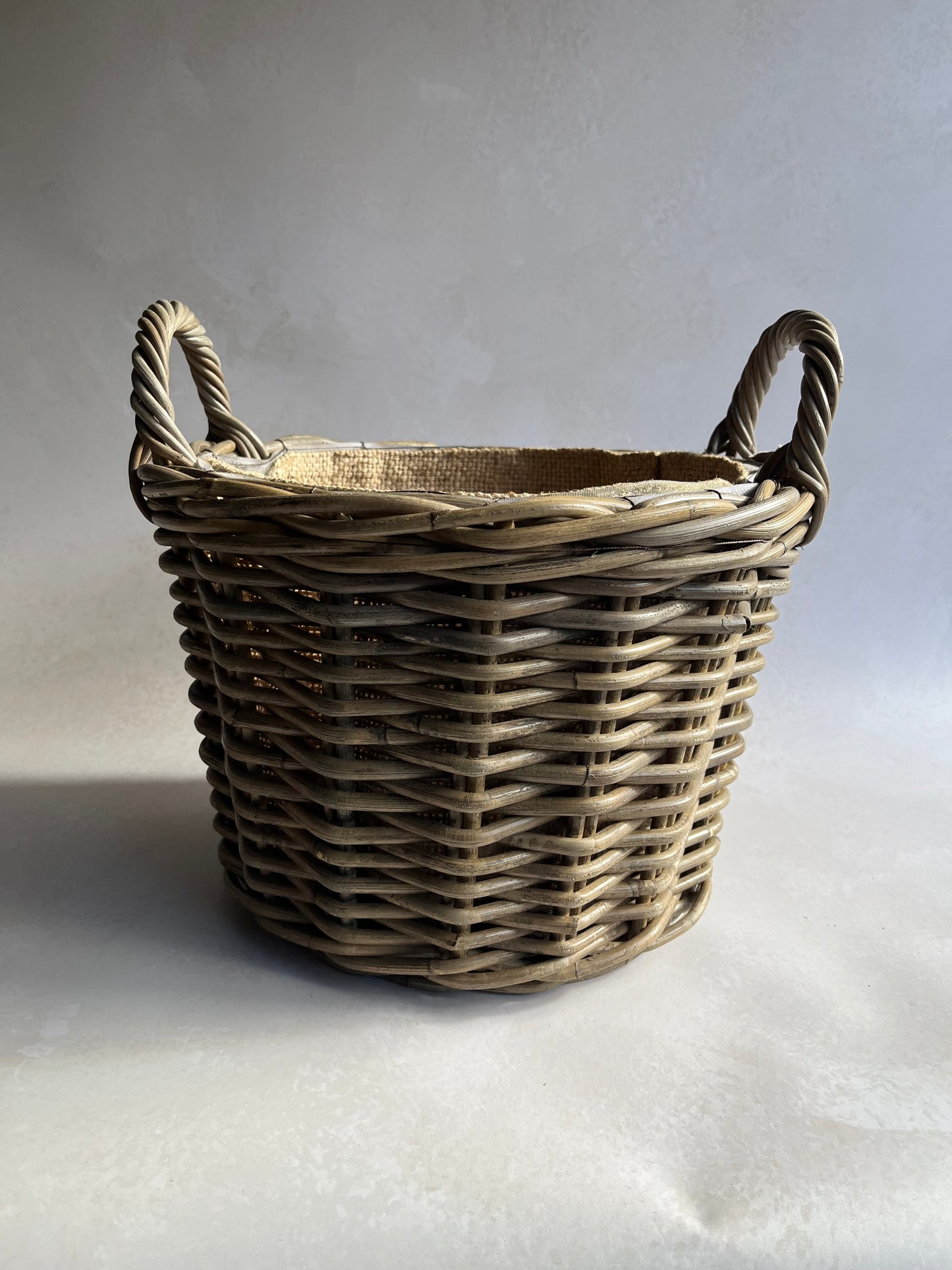 Round Rattan Storage Baskets