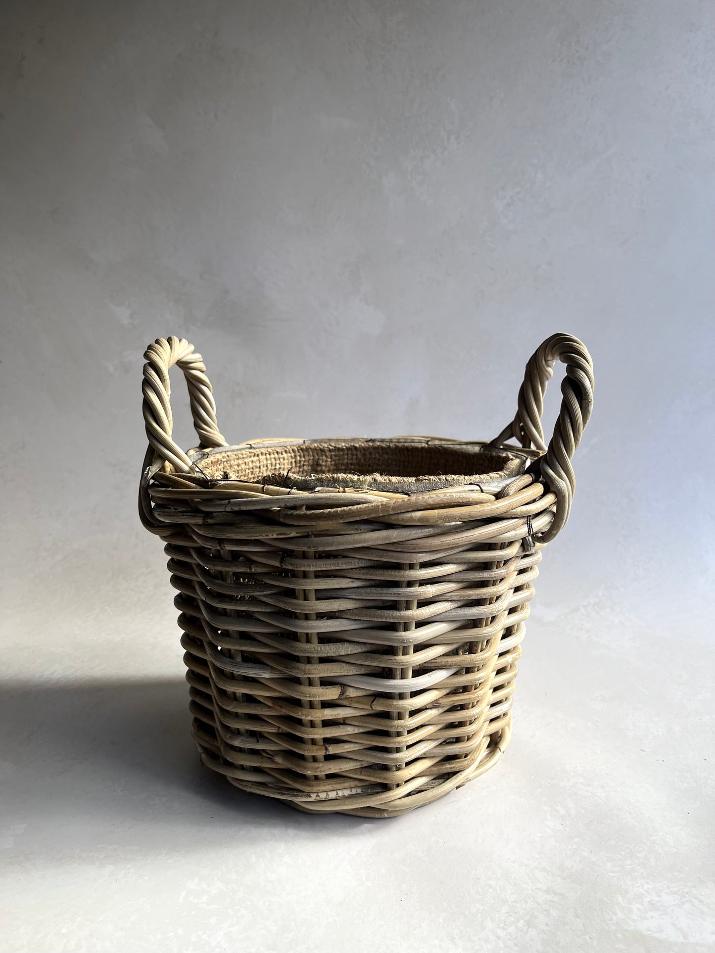 Round Rattan Storage Baskets