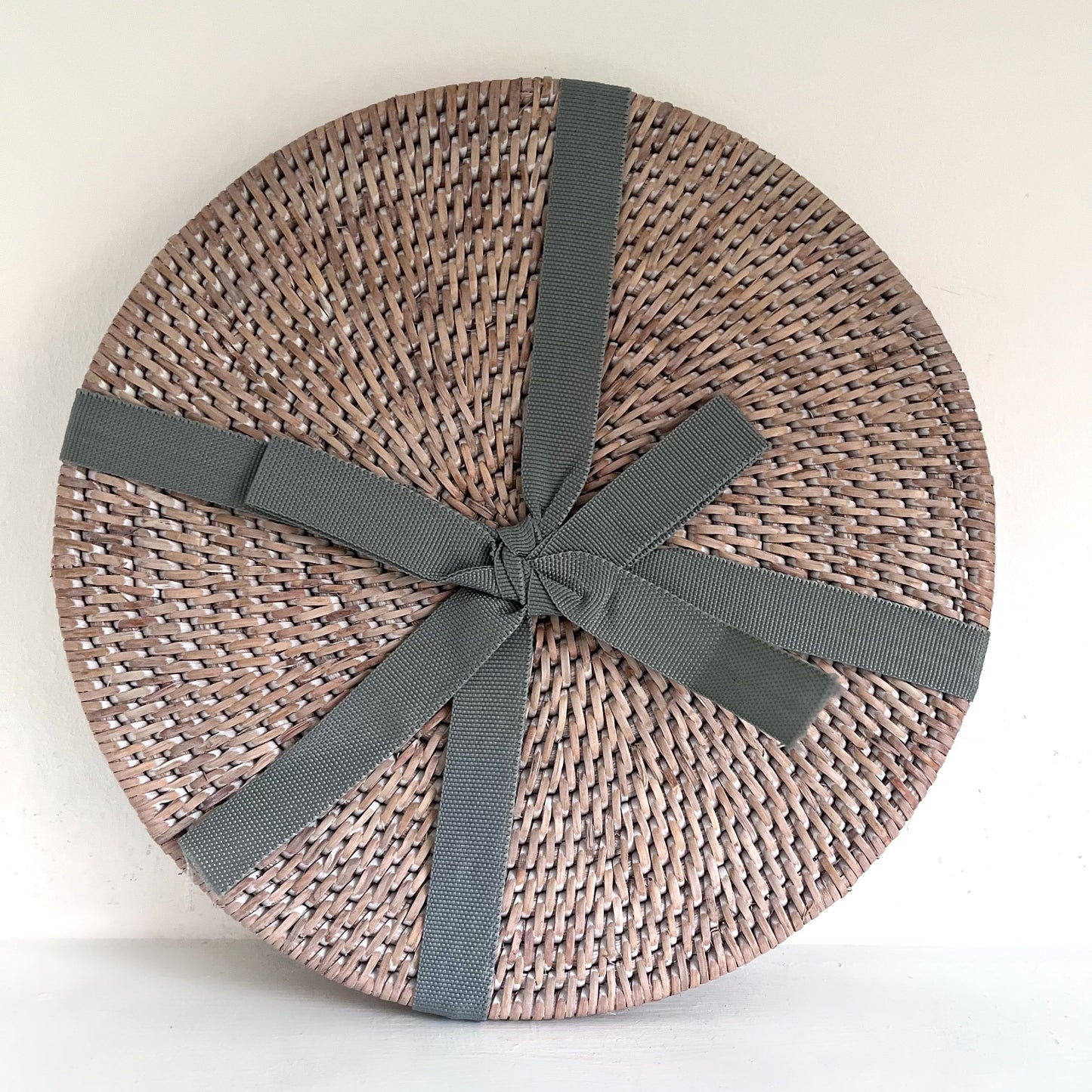 White Wash Rattan Placemats