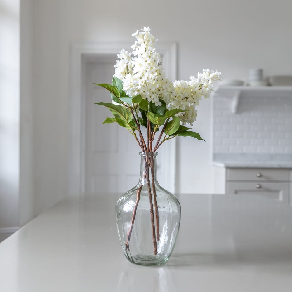 Artificial Lilac Stem Flowers Cream