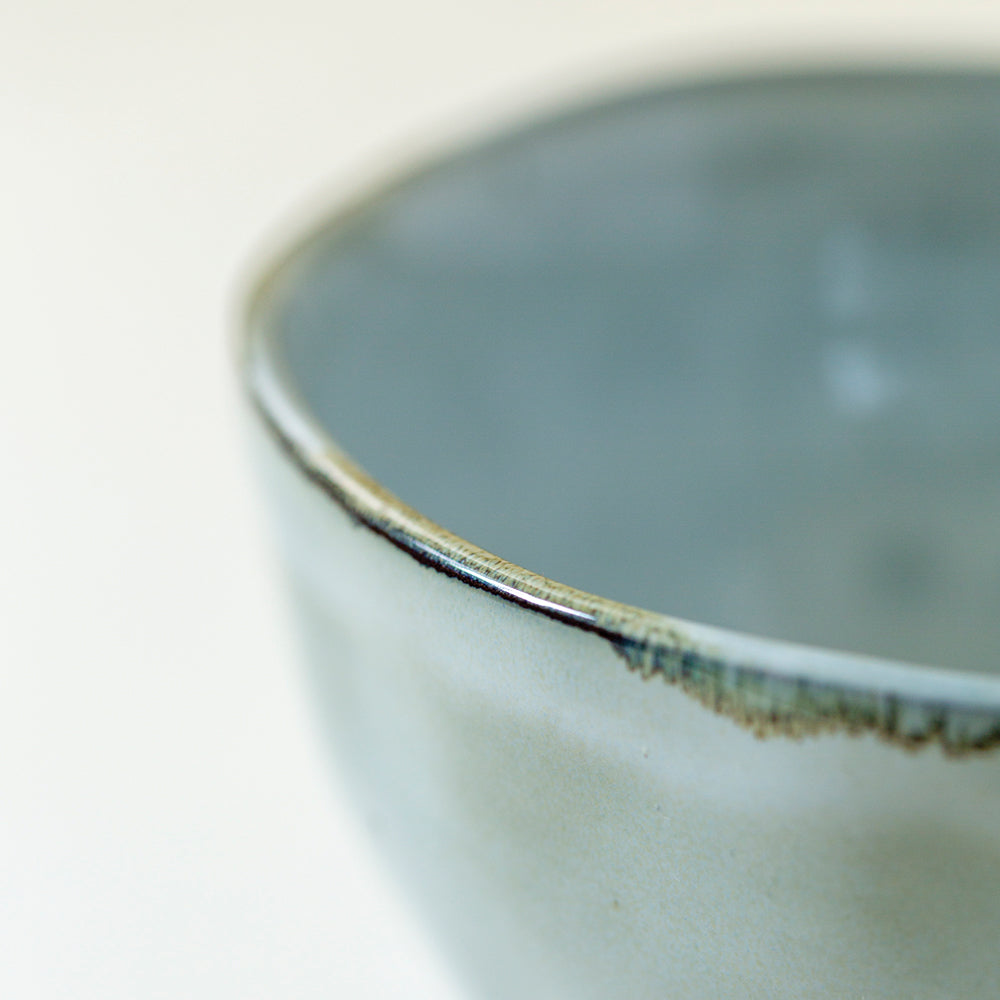 Frosty Grey Ceramic Bowl