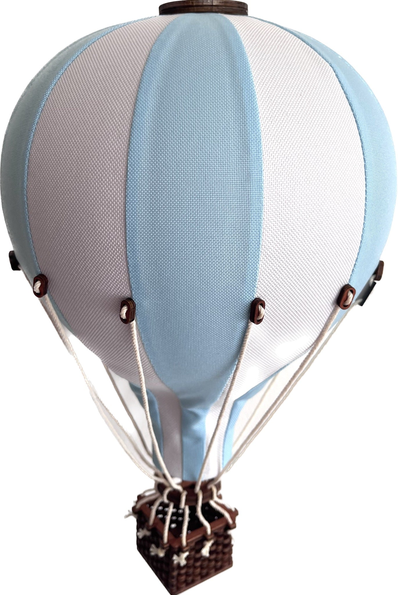 blue hot air balloon decor nursery