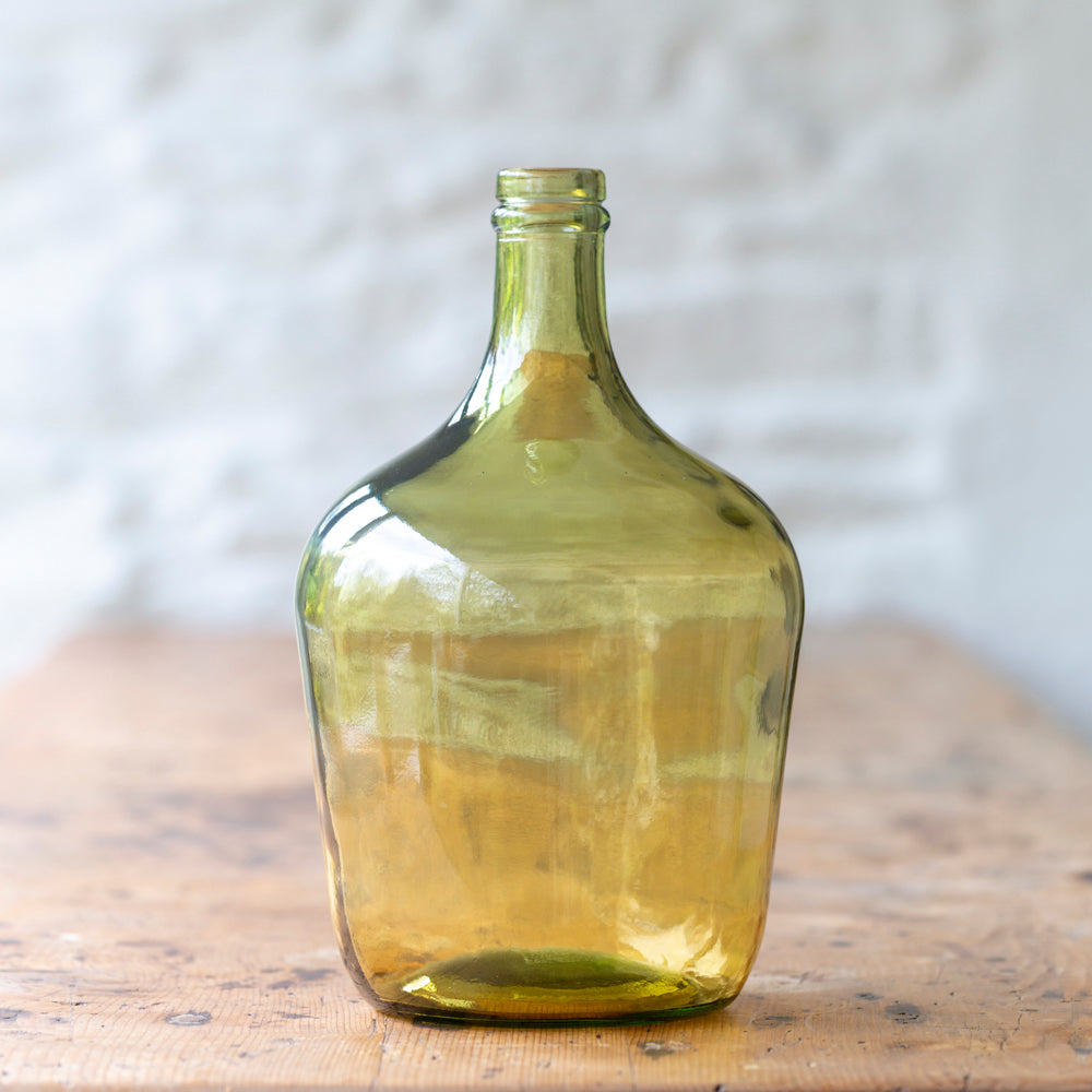 Amber Recycled Glass Demijohn