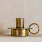 Antique Brass Chamber Stick Candle Holder