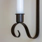 wall candle sconce metal taper candle