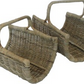 Rattan Log Carrier Basket