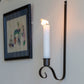 wall candle sconce metal taper candle