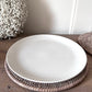 Set of 2 White Wash Rattan Placemats