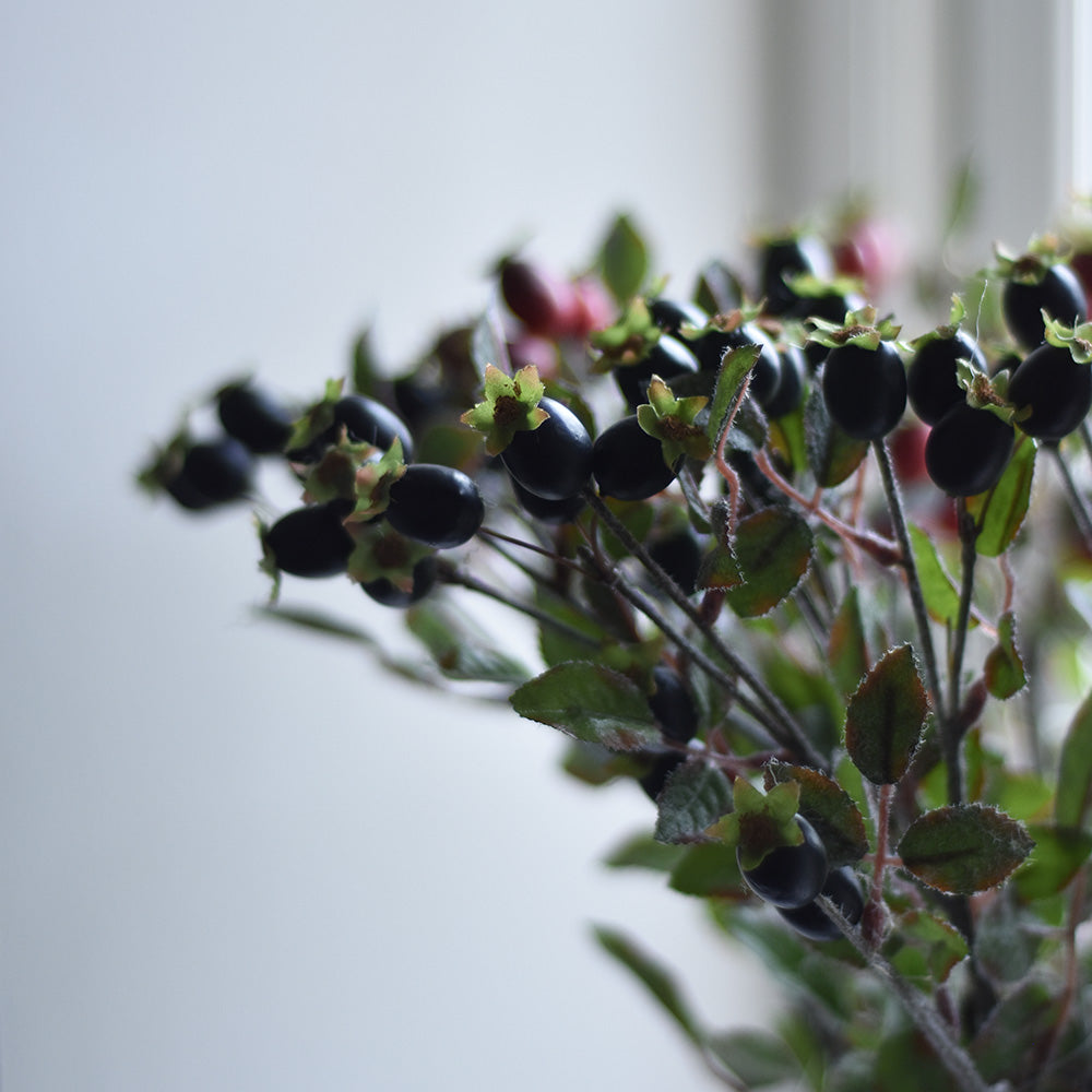 Faux Rosehip Stem