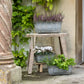 set of 3 zinc planters