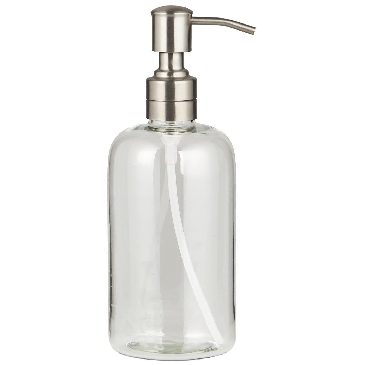 glass soap dispenser bottle with pump