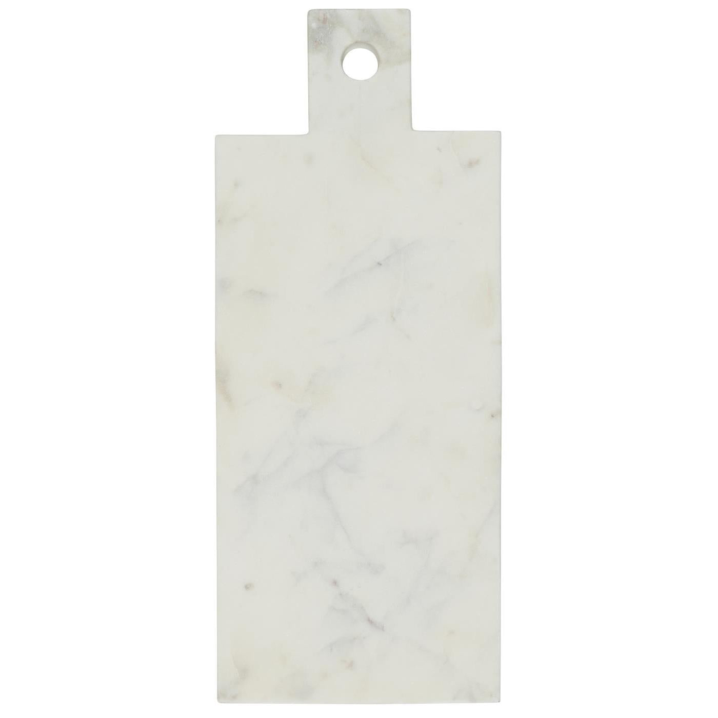 white marble serving board