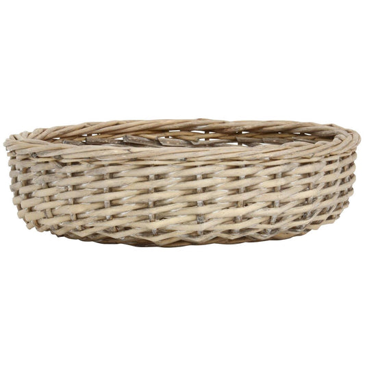 small willow breadbasket, oval shaped