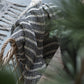 Cream and Grey Stripe Throw