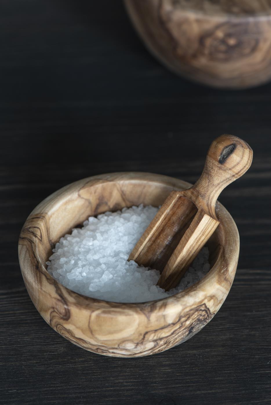 Olive Wood Salt/Pepper Pinch Pot