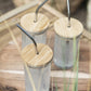 x2 Drinking Glasses with Bamboo Lid and Stainless Steel Straw