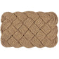 rectangular coconut fibre braided doormat